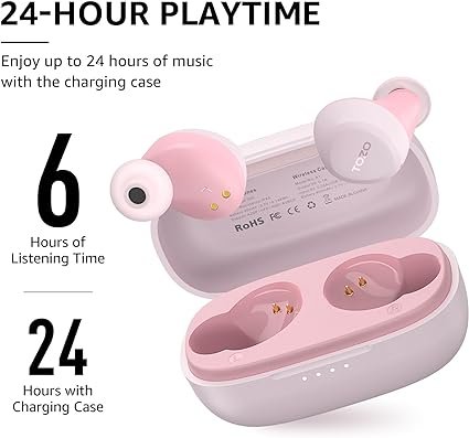 TOZO A1 Mini Wireless Earbuds Bluetooth 5.3 in Ear Light-Weight Headphones Built-in Microphone, IPX5 Waterproof, Immersive Premium Sound Long Distance Connection Headset with Charging Case