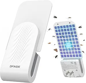 Fly Trap Indoor(1 Device + 5 Glue Cards), Plug-in Flying Insect Trap for Mosquito, Flies, Fruit Flies, Moths, Gnats, Gnat Trap for House Indoor, WhiteFly Trap Indoor(1 Device + 5 Glue Cards), Plug-in Flying Insect Trap for Mosquito, Flies, Fruit Flies, Moths, Gnats, Gnat Trap for House Indoor, White