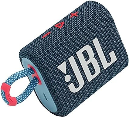 JBL Go 3 Portable Waterproof Wireless IP67 Dustproof Outdoor Bluetooth Speaker (White)