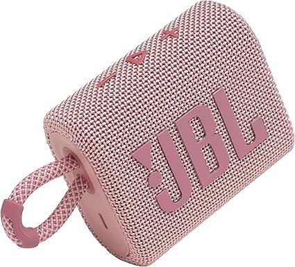 JBL Go 3 Portable Waterproof Wireless IP67 Dustproof Outdoor Bluetooth Speaker (White)