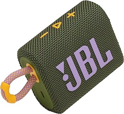 JBL Go 3 Portable Waterproof Wireless IP67 Dustproof Outdoor Bluetooth Speaker (White)