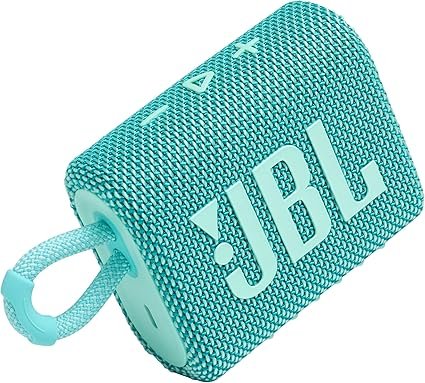 JBL Go 3 Portable Waterproof Wireless IP67 Dustproof Outdoor Bluetooth Speaker (White)