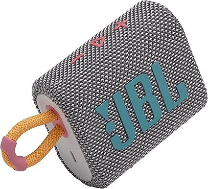 JBL Go 3 Portable Waterproof Wireless IP67 Dustproof Outdoor Bluetooth Speaker (White)