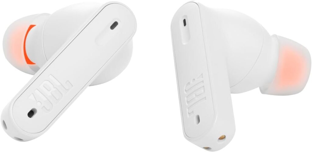 JBL Tune 230NC TWS - True Wireless In-Ear Headphones, Active Noise Cancelling with Smart Ambient, JBL Pure Bass Sound, 4 mics for perfect voice calls, IPX4, 40Hrs of battery life (White)