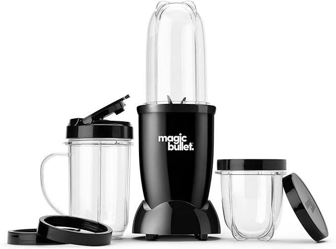 magic bullet Blender, Small, Black, 11 Piece Set